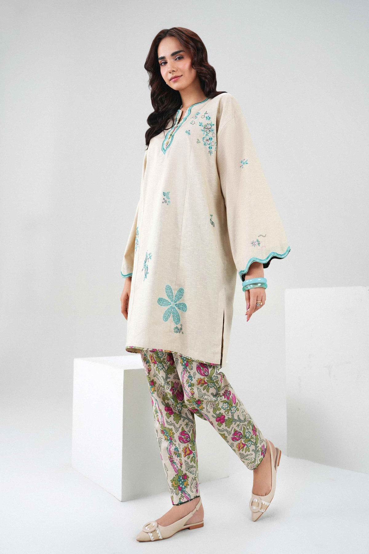 2 Piece - Printed Embroidered Suit - ST2STE-PRET26WV2-23 for Women - Pret Collection | Nishat | Shop Online 