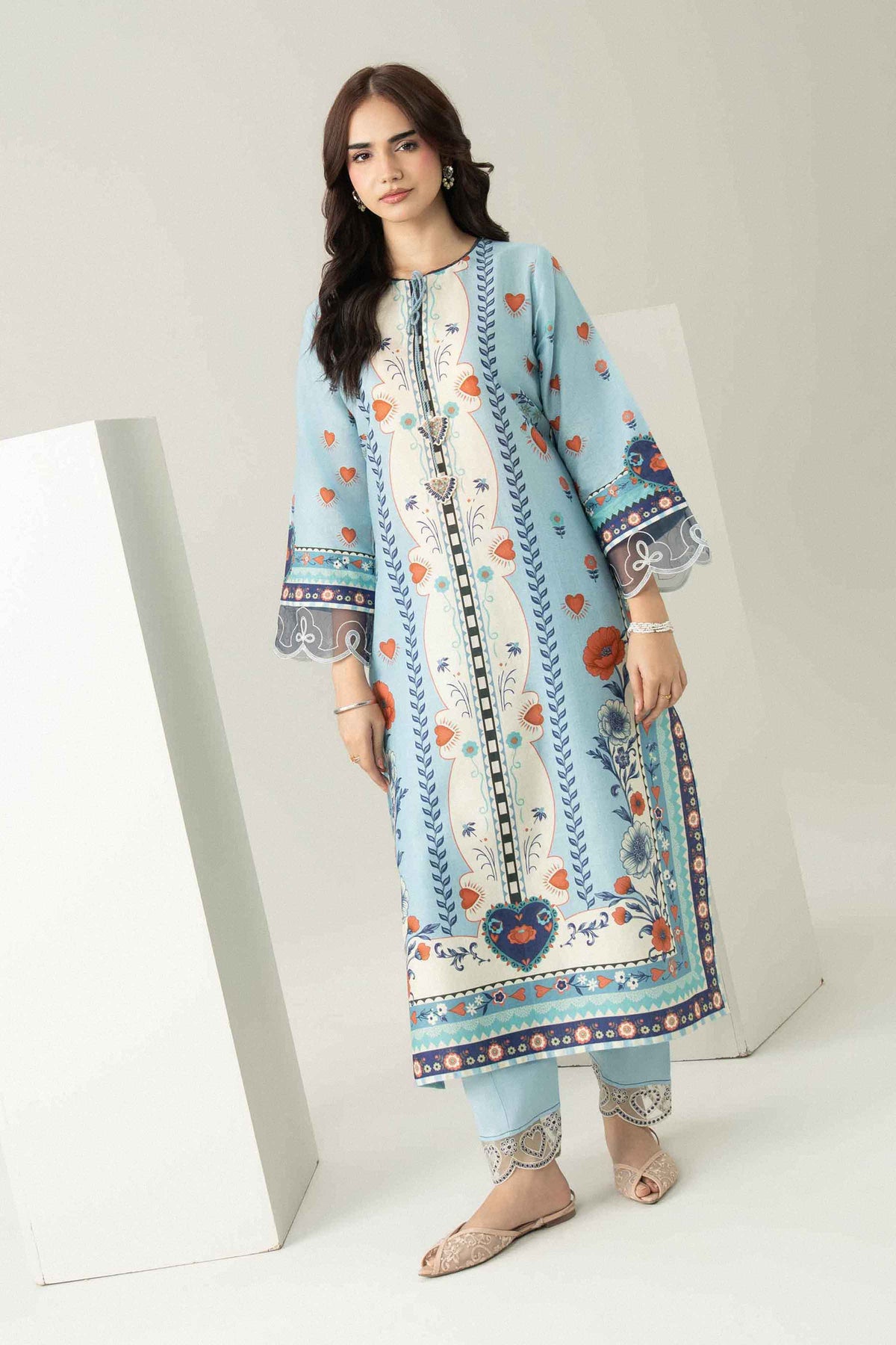 2 Piece - Printed Embroidered Suit - ST2STE-PRET26WV2-26 for Women - Pret Collection | Nishat | Shop Online