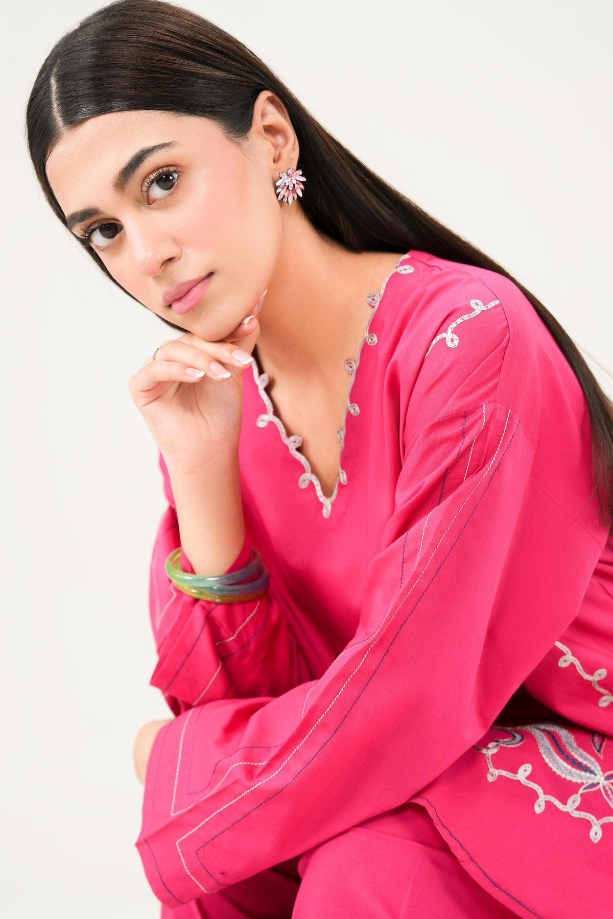 2 Piece - Embroidered Suit - ST2STE-PRET26WV2-04