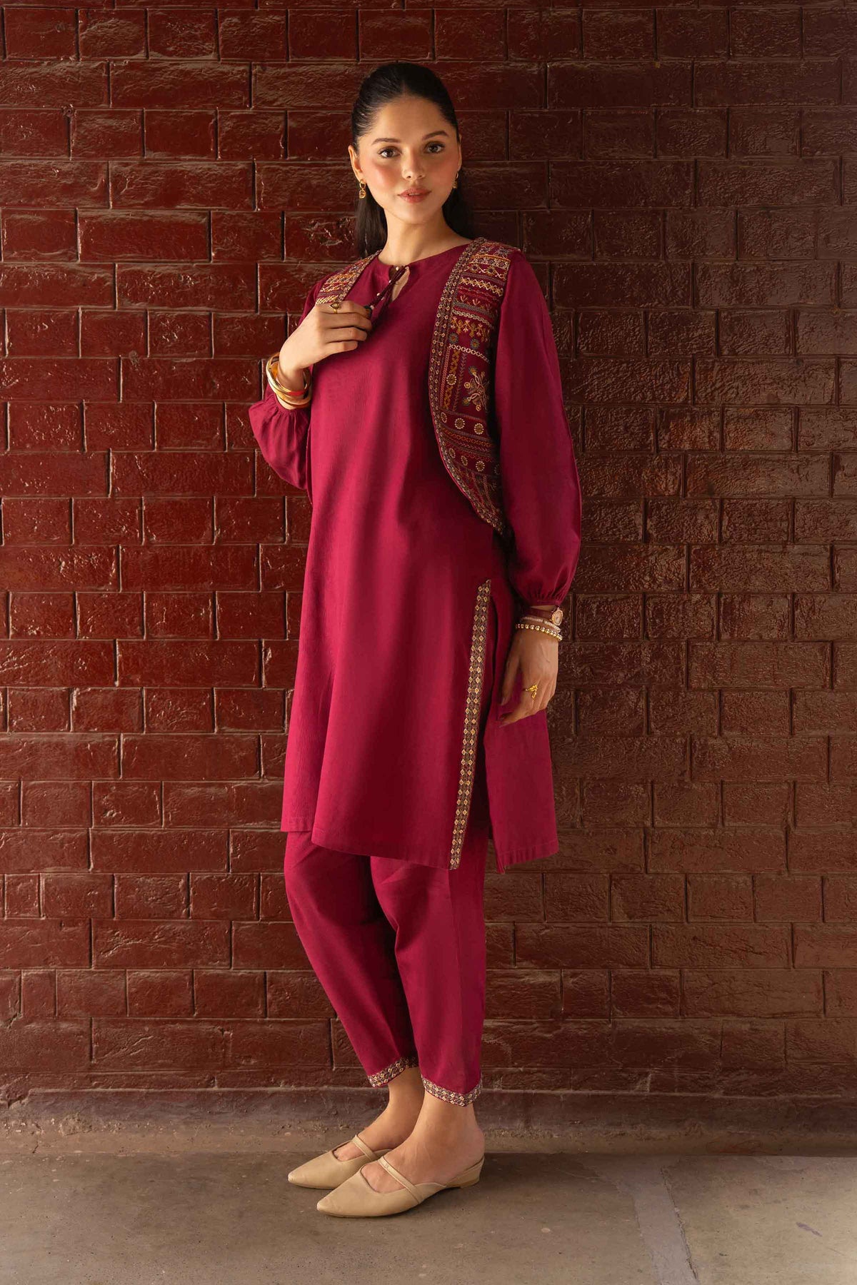 3 PIECE - EMBROIDERED SUIT - ST2STE-PRET26WV2-47 for Women - Pret Collection | Nishat | Shop Online