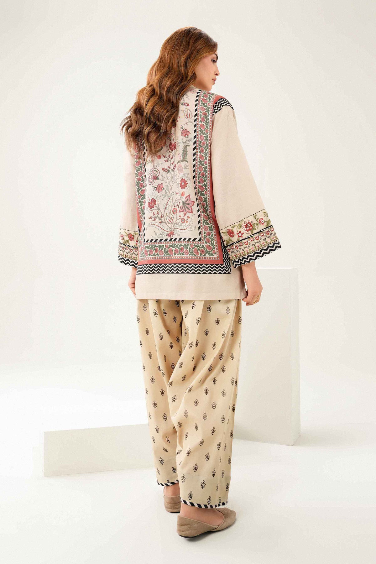2 Piece - Printed Embroidered Suit - ST2STE-PRET26WV2-50