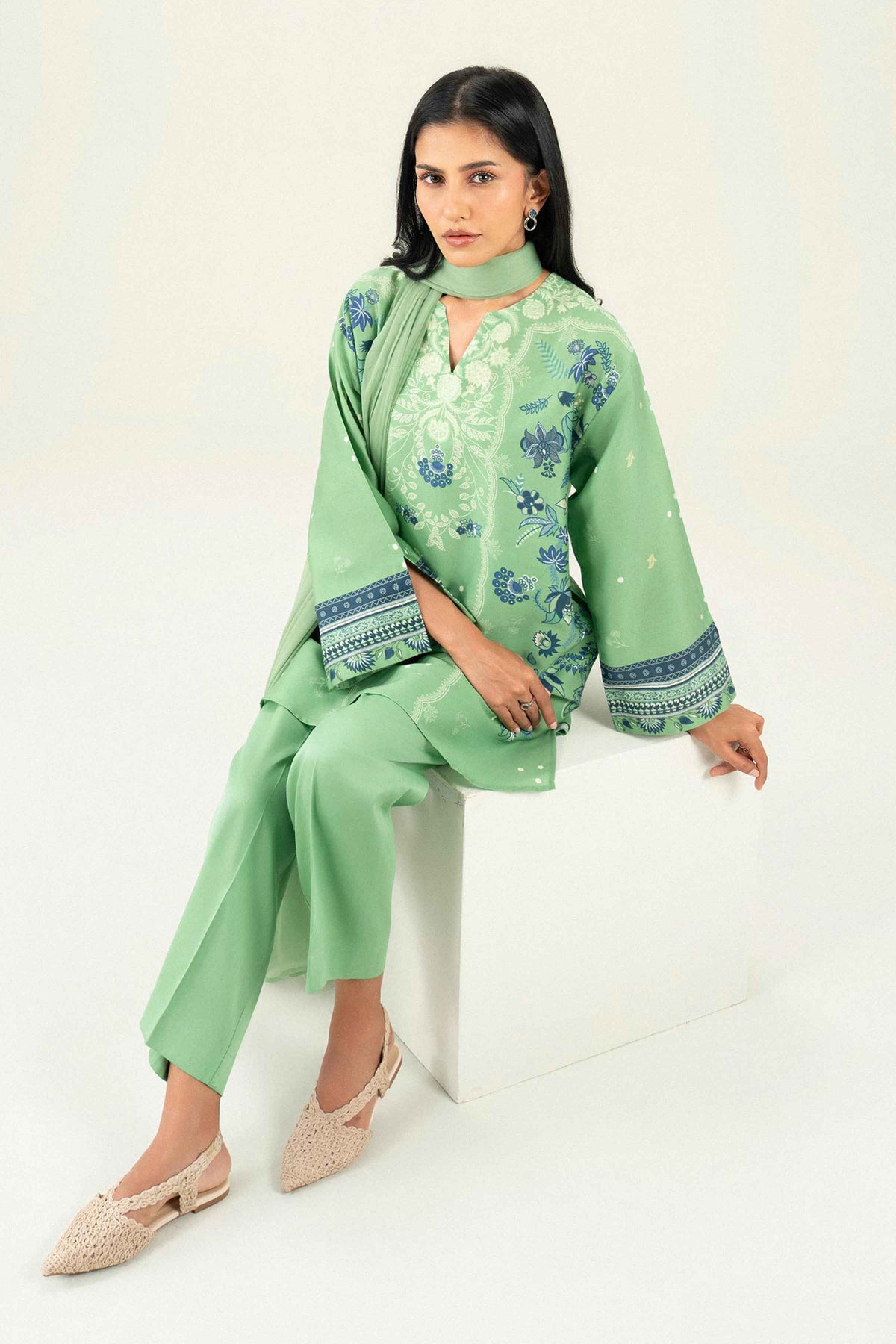3 Piece - Printed Suit - ST3P-PRET26WV1-3  for Women - Pret Collection | Nishat | Shop Online
