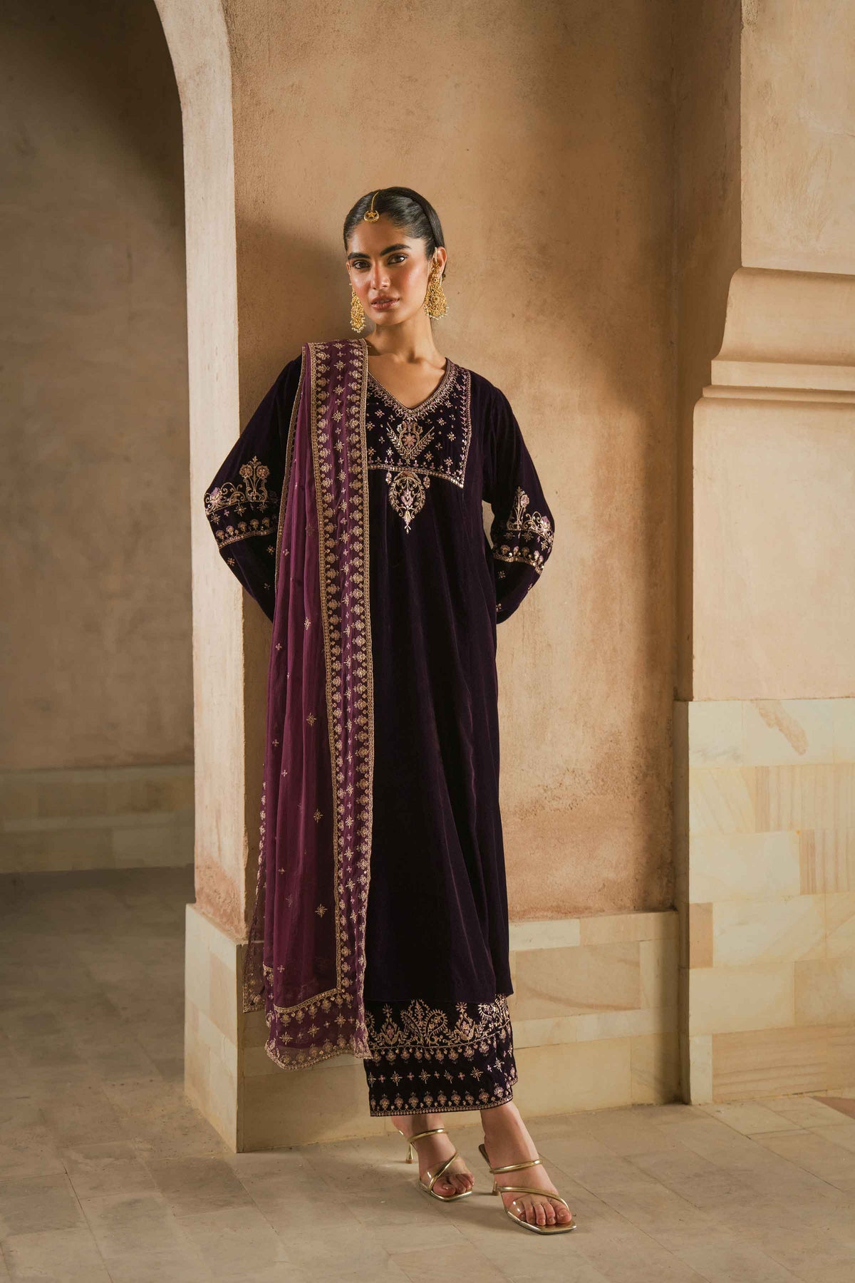 3 Piece - Embroidered Suit - ST3PE-LUXE26WV1-12  for Women - Pret Collection | Nishat | Shop Online