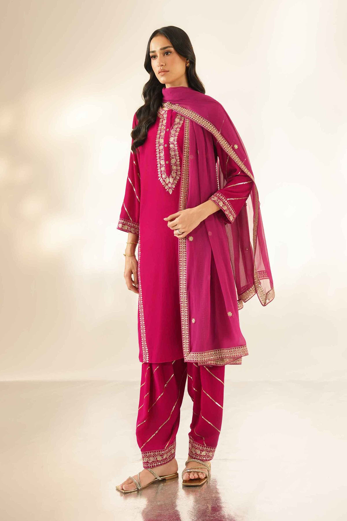 3 Piece - Embroidered Suit - ST3PE-LUXE26WV1-13  for Women - Pret Collection | Nishat | Shop Online