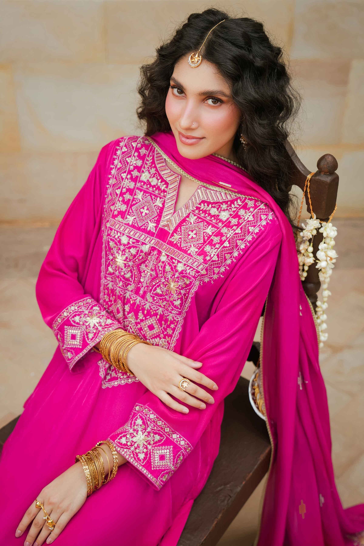 3 Piece - Embroidered Suit - ST3PE-LUXE26WV1-14