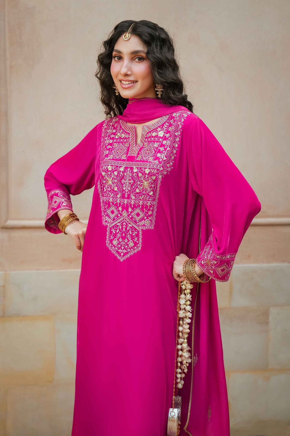 3 Piece - Embroidered Suit - ST3PE-LUXE26WV1-14