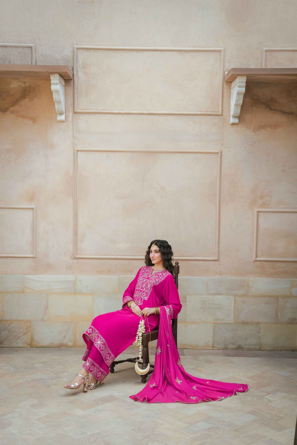3 Piece - Embroidered Suit - ST3PE-LUXE26WV1-14