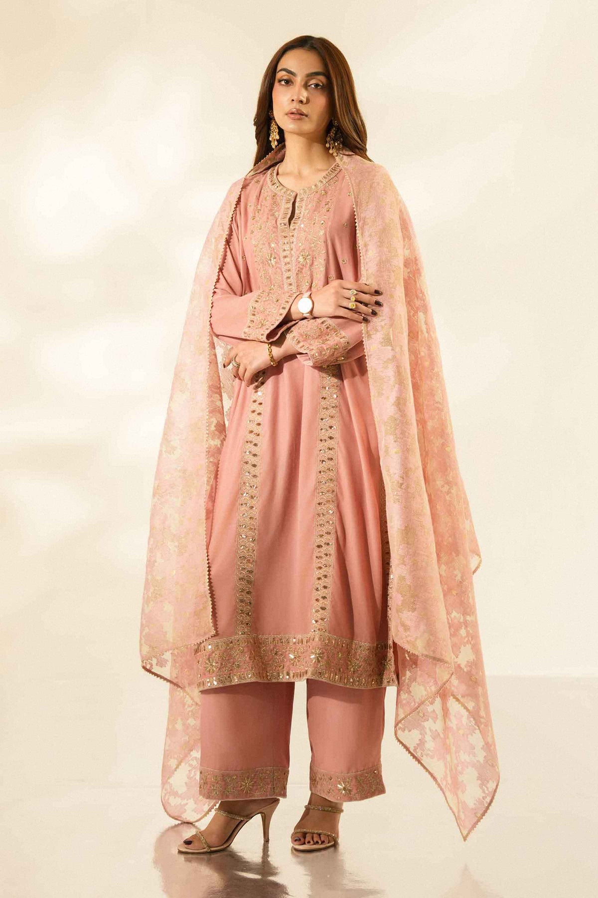 3 Piece - Embroidered Suit - ST3PE-LUXE26WV1-55 for Women -  Luxury Pret Collection | Nishat | Shop Online 