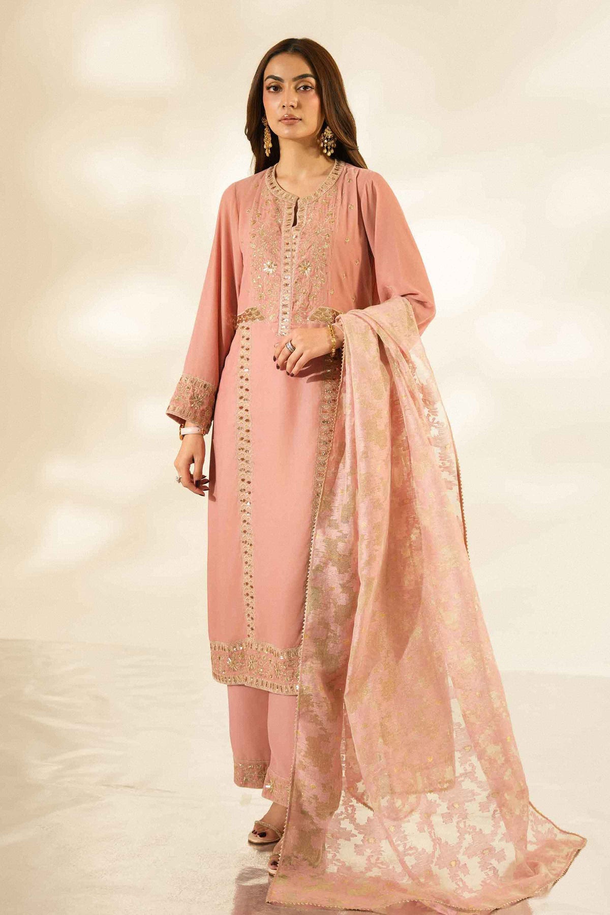 3 Piece - Embroidered Suit - ST3PE-LUXE26WV1-55 for Women -  Luxury Pret Collection | Nishat | Shop Online 