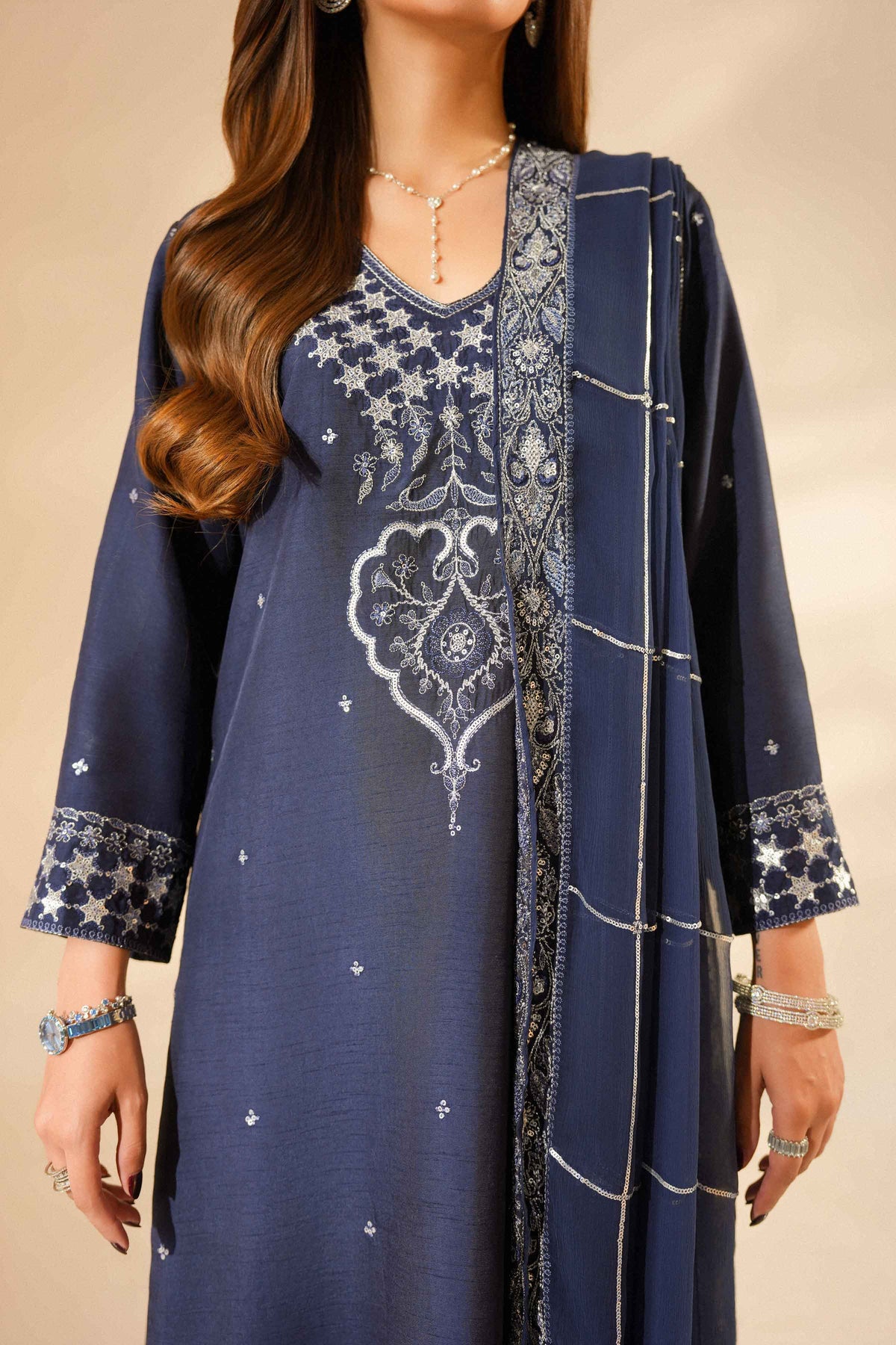 3 PIECE - EMBROIDERED SUIT - ST3PE-LUXE26WV2-35