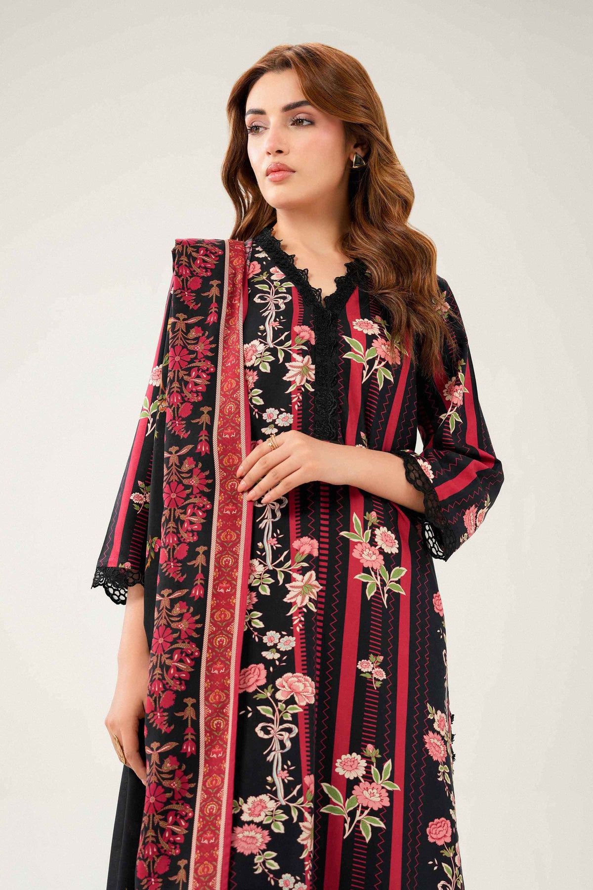 3 PIECE - PRINTED EMBROIDERED SUIT - ST3PE-PRET26WV1-28 for Women - Pret Collection | Nishat | Shop Online