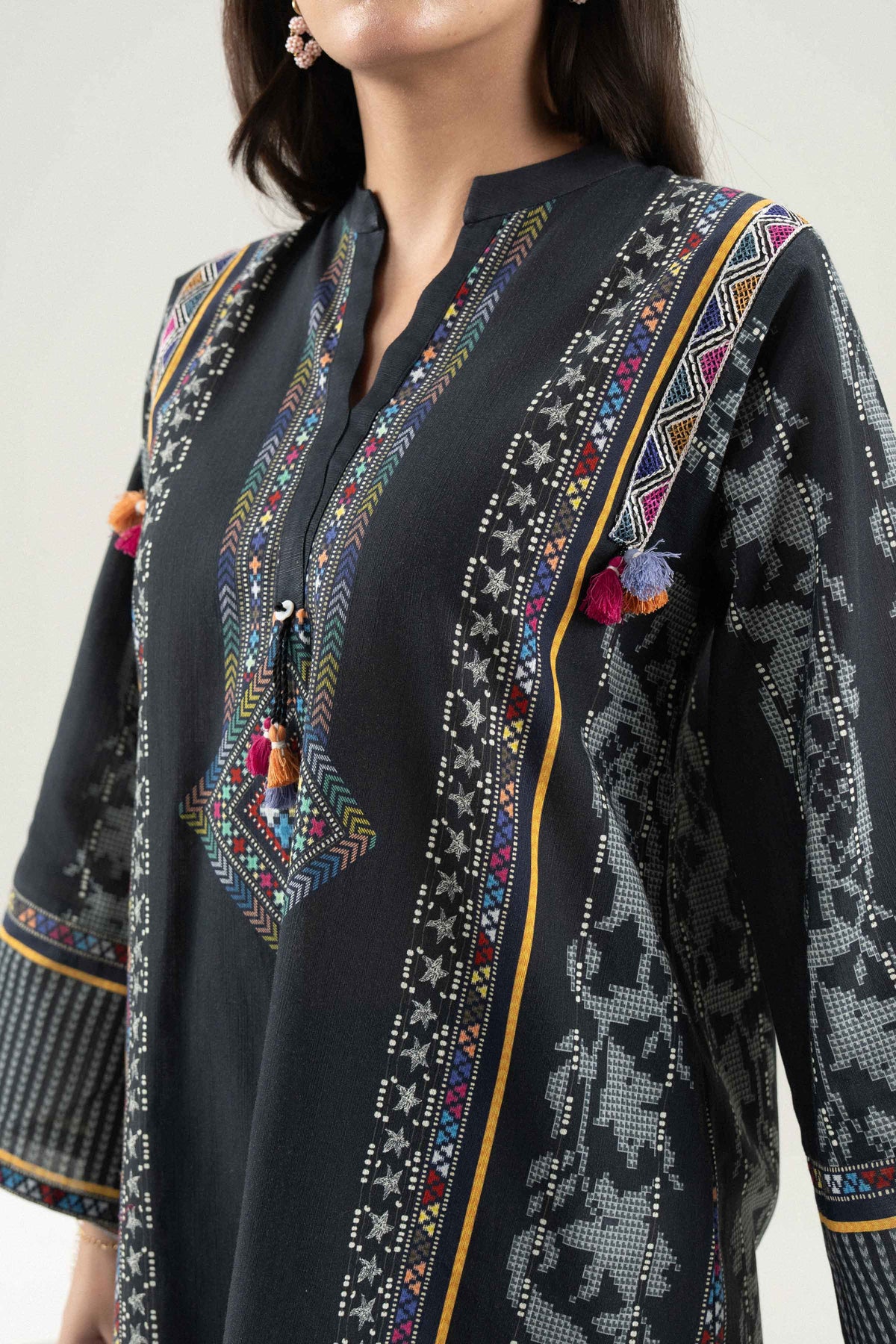 3 Piece - Printed Embroidered Suit - ST3PE-PRET26WV1-3 for Women - Pret Collection | Nishat | Shop Online