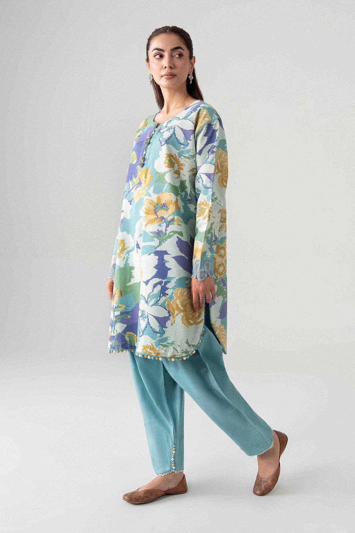 2 Piece - Printed Embroidered Suit - U2STE-NISHA26WV1-30 for Women - Unstitched Collection | Nishat | Shop Online