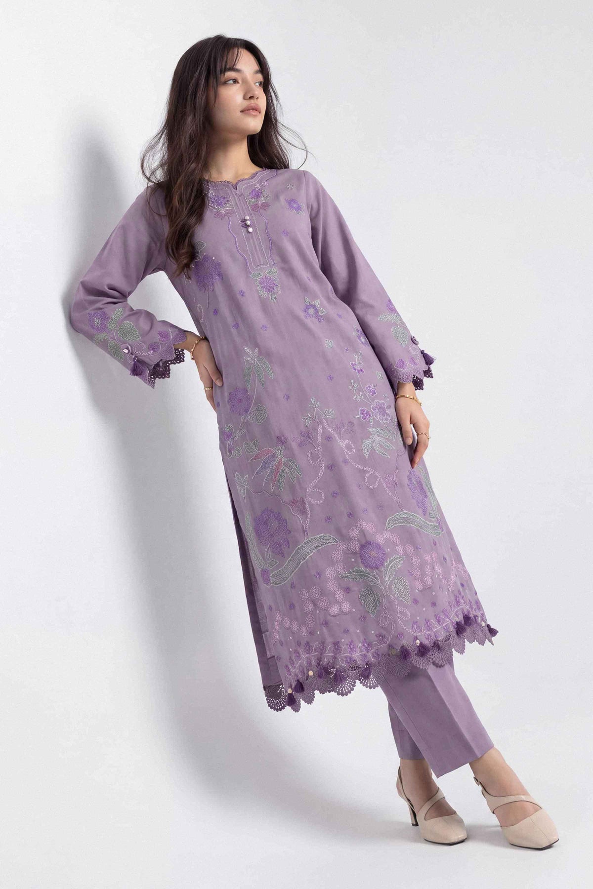 2 Piece - Embroidered Suit - U2STE-NISHA26WV1-87