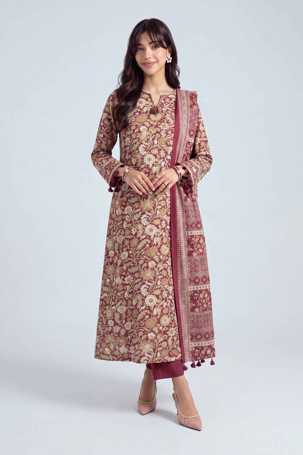 3 Piece - Printed Suit - U3P-NISHA26WV1-74