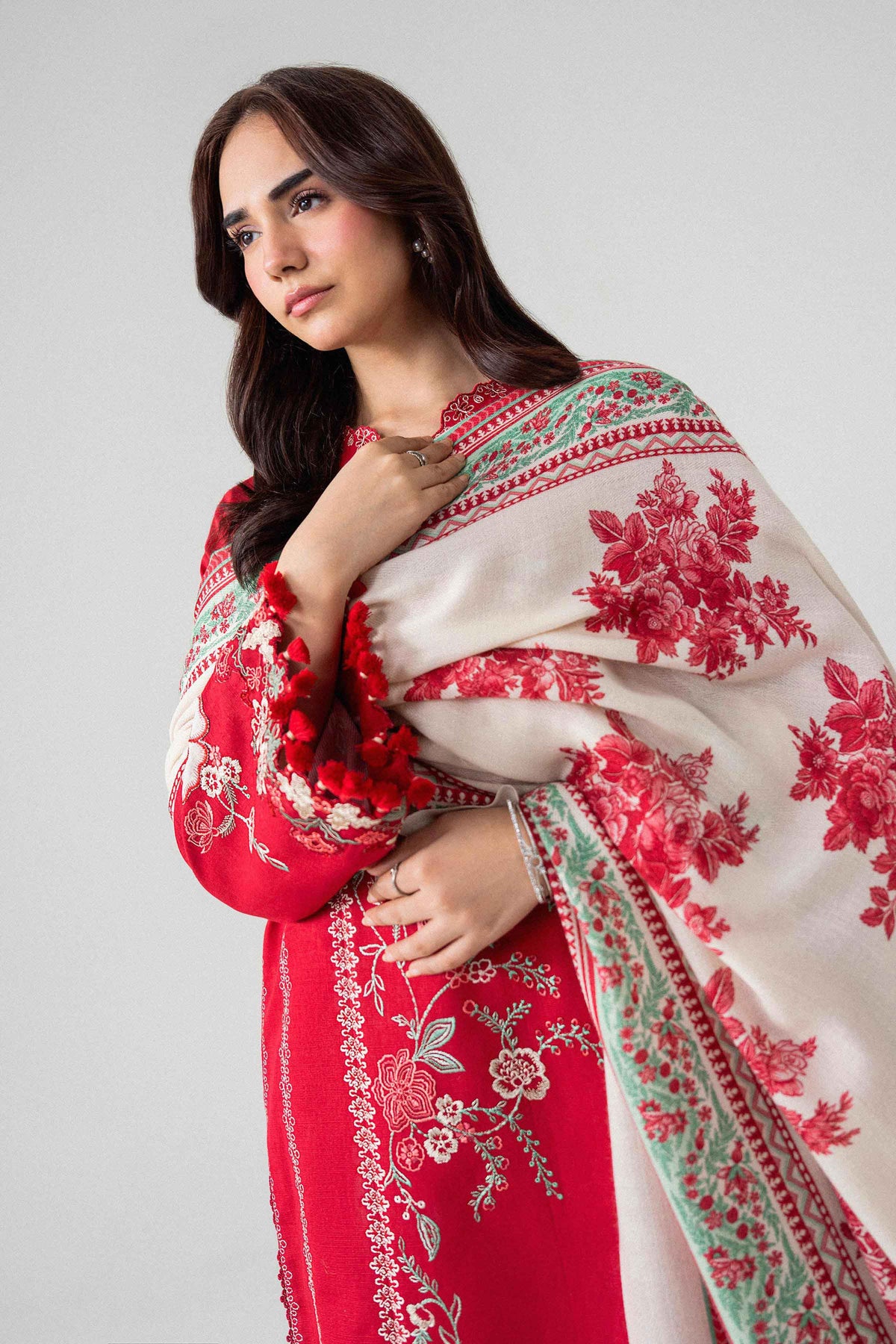 3 Piece - Printed Embroidered Suit - U3PE-NISHA26WV1-208
