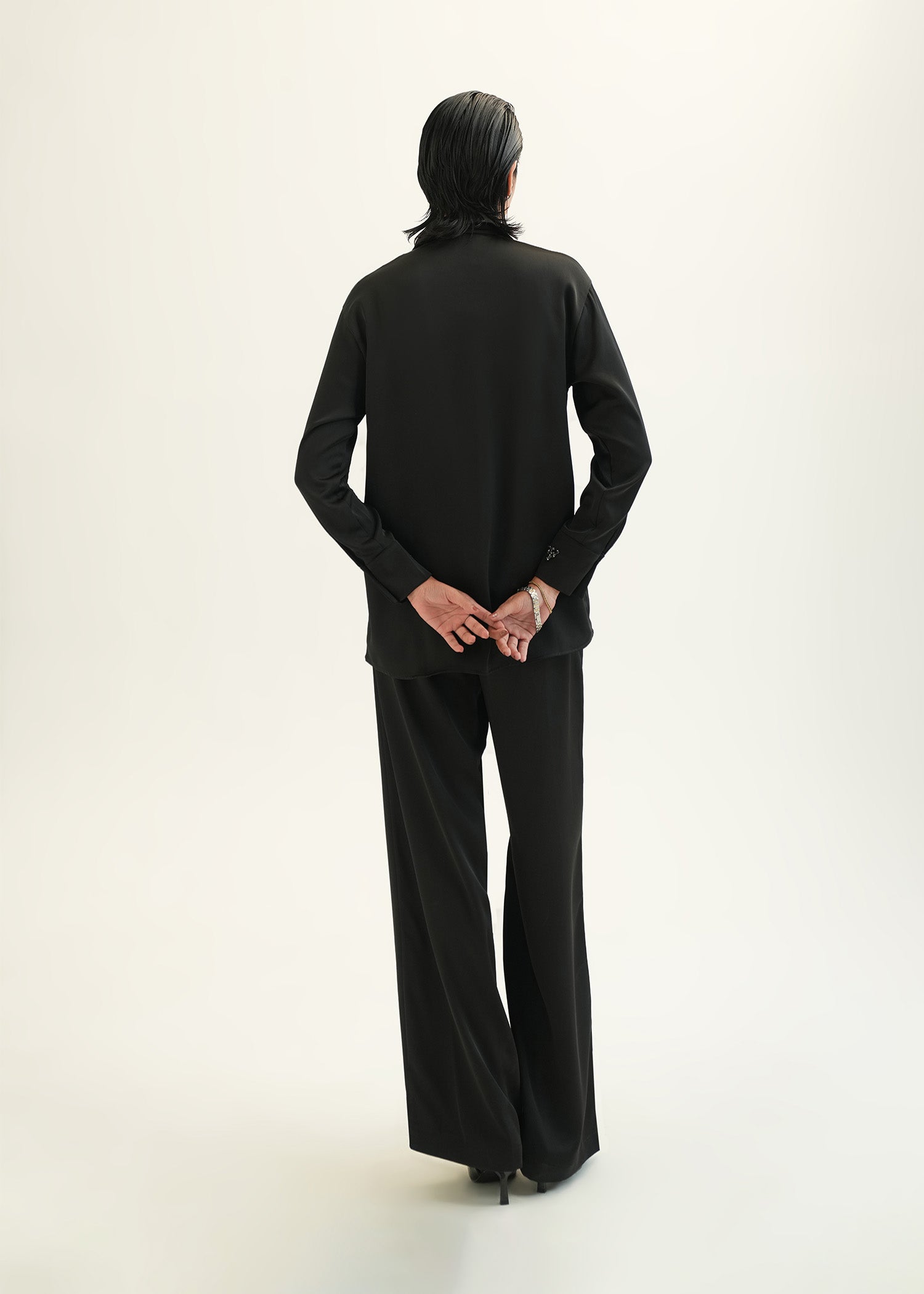 Embellished Satin Shirt - KOA
