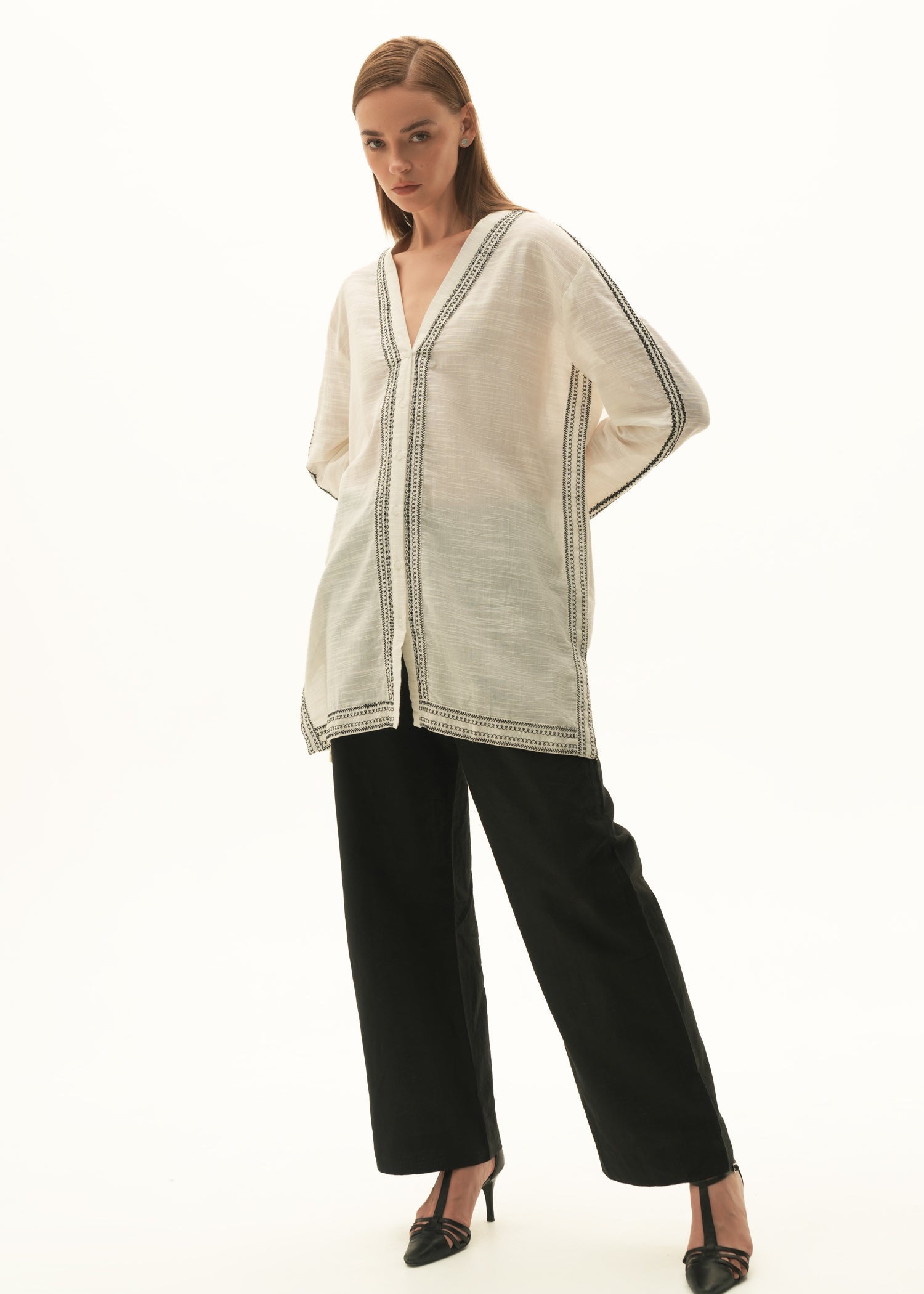 Embroidered Cotton Blouse - KOA